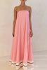 Loft Party Strapless Maxi Dress