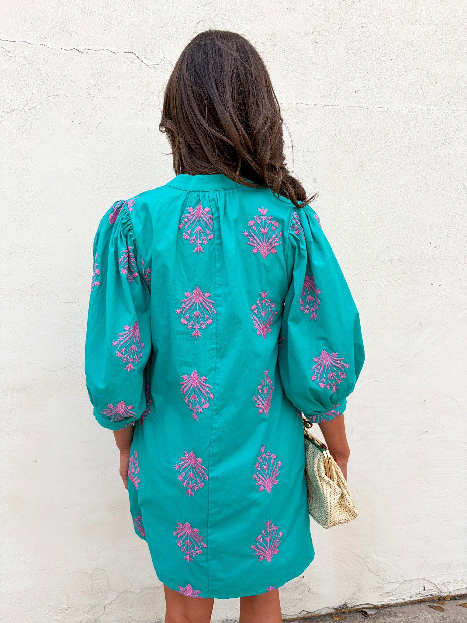 Chalton Street Embroidered Mini Dress