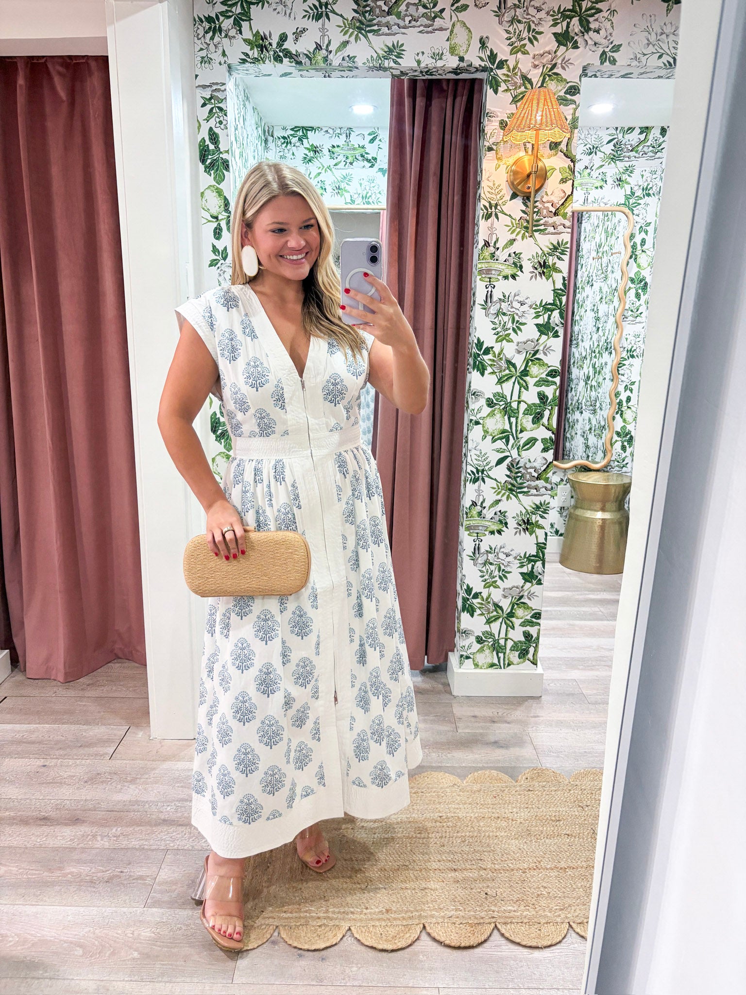 Amber Petal Midi Dress