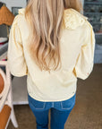 Eastcoast Living Embroidered Top-Butter Yellow