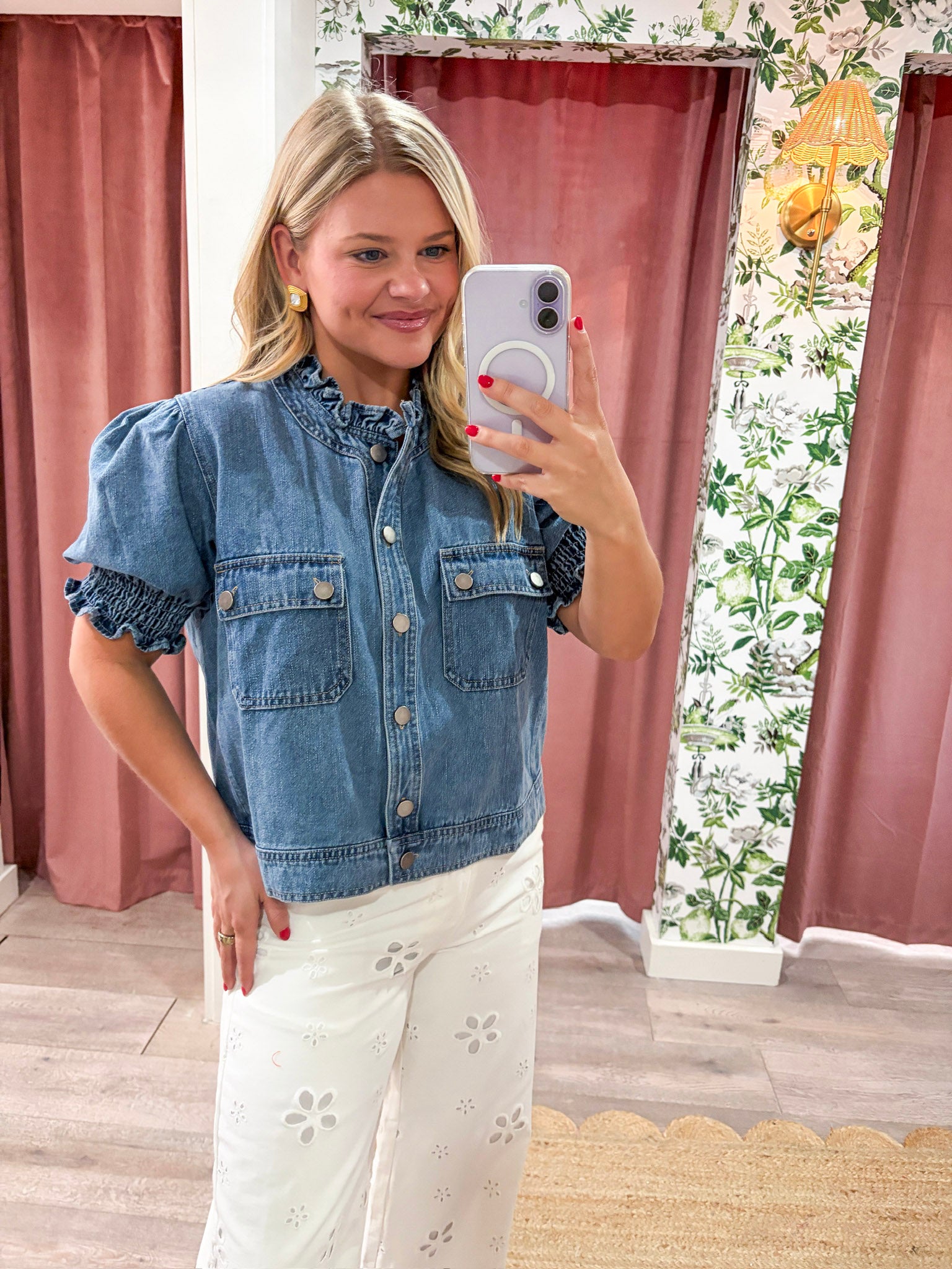 Darling Denim Puff Sleeve Jacket
