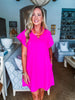 Weekend Vibes Mini Dress- Pink