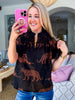 Zenzi Jungle Smocked Top