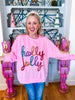 Holly Jolly Christmas Pullover-Pink