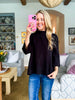 Sweet and Soft Pull Over Sweater-Black