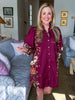 Crimson Petal Mini Dress