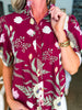 Vineyard Plans Floral Top-Merlot