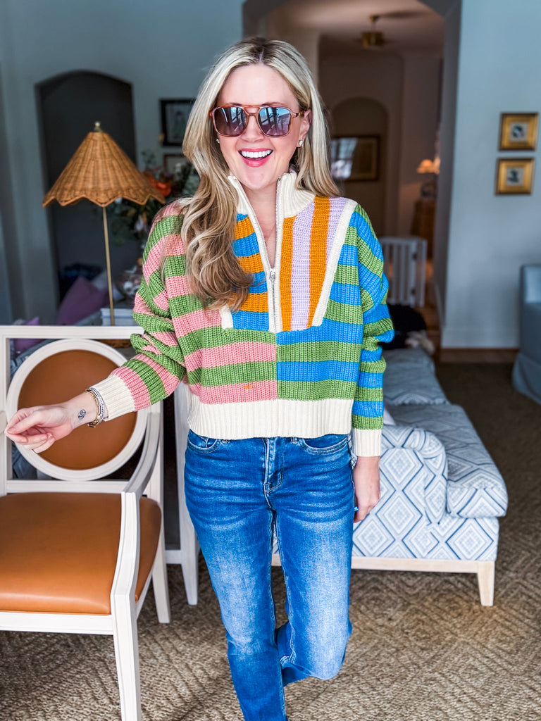 Rugby Polo Sweater-Morning Glory