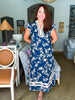 Teatime Time Floral Print Midi Dress