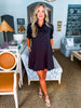 Love Language Mini Dress-Black