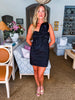 Grand Entrance Bow Mini Dress-Black