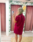 Margaux Mini Dress-Plum