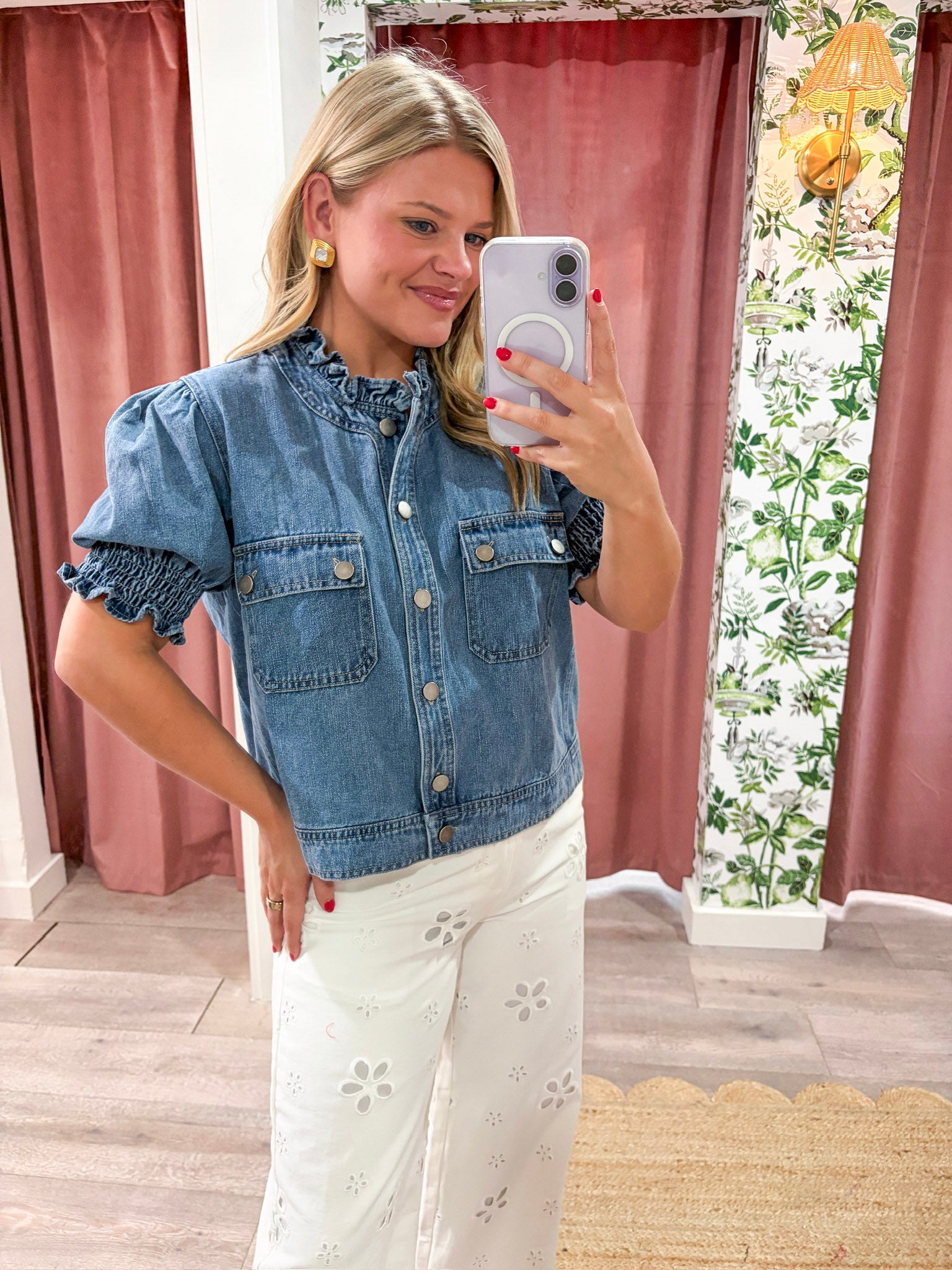 Darling Denim Puff Sleeve Jacket