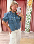 Darling Denim Puff Sleeve Jacket