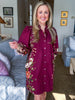 Crimson Petal Mini Dress