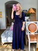 Pinot Sipping Maxi Dress-Navy