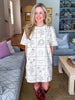 Western Girl Embroidered Mini Dress