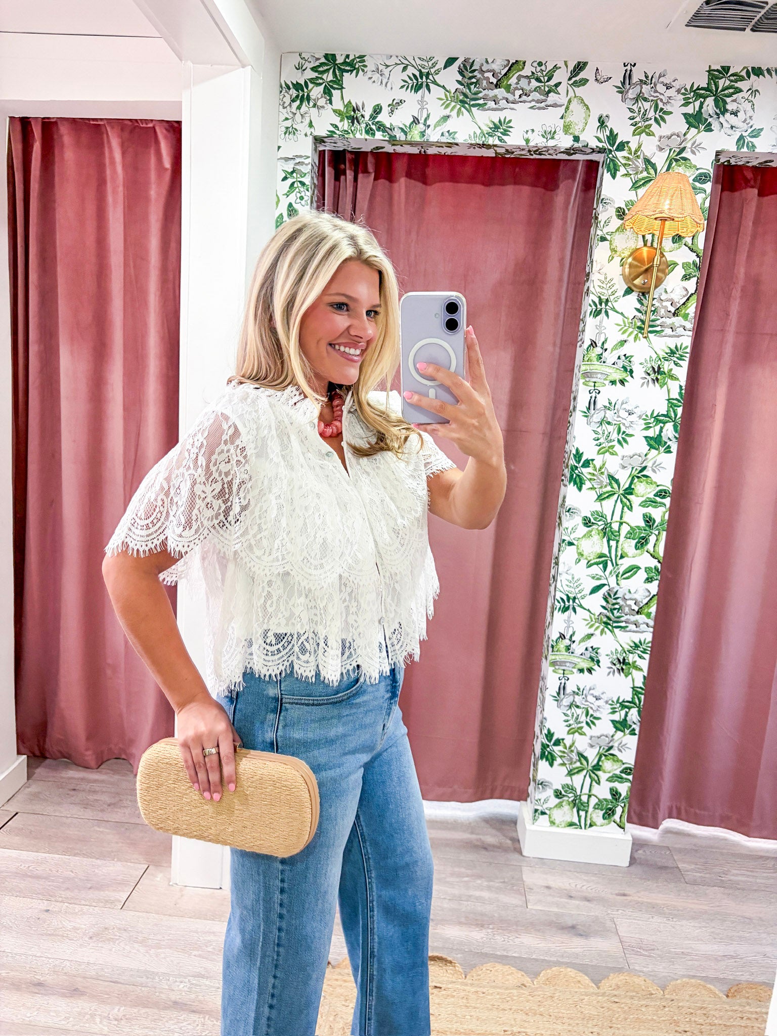 Victoria Lace Ruffle Top
