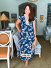 Teatime Time Floral Print Midi Dress
