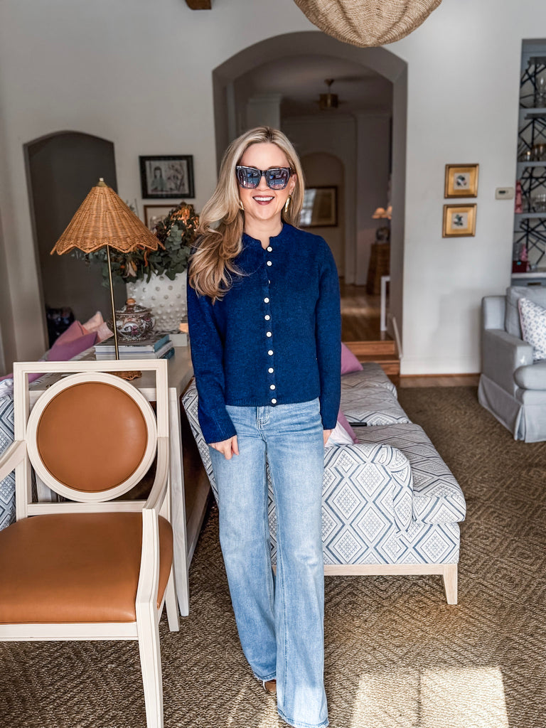 Cozy Nights Cardigan-Midnight Navy