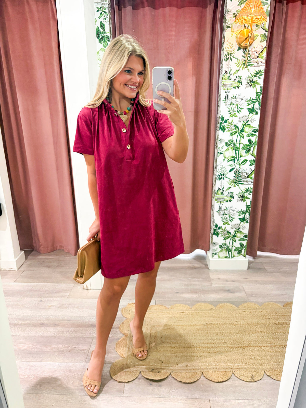 Margaux Mini Dress-Plum