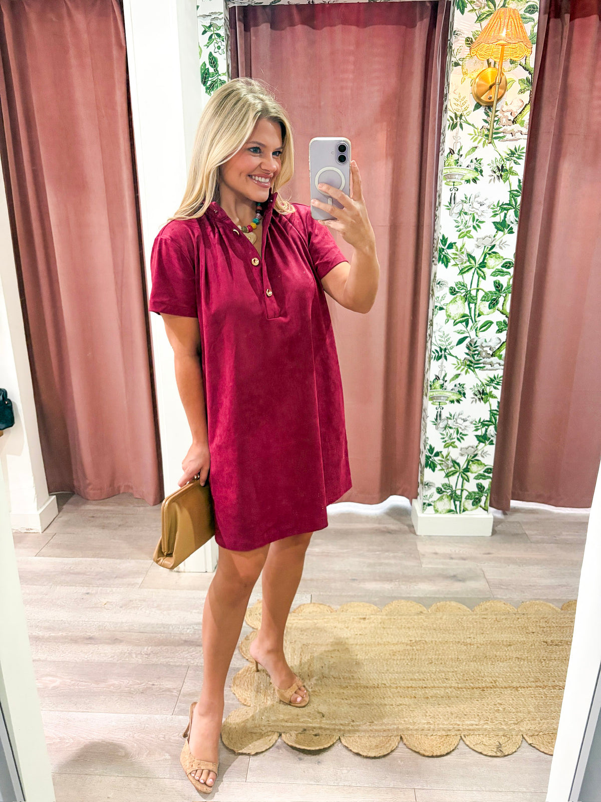 Margaux Mini Dress-Plum