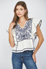 Greek Isle Embroidered Top