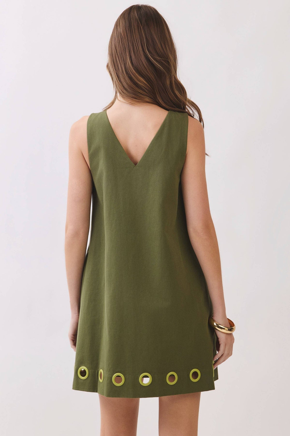 Weekend Cabin Mini Dress-Olive