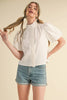 Urban Wonders Striped Top-White
