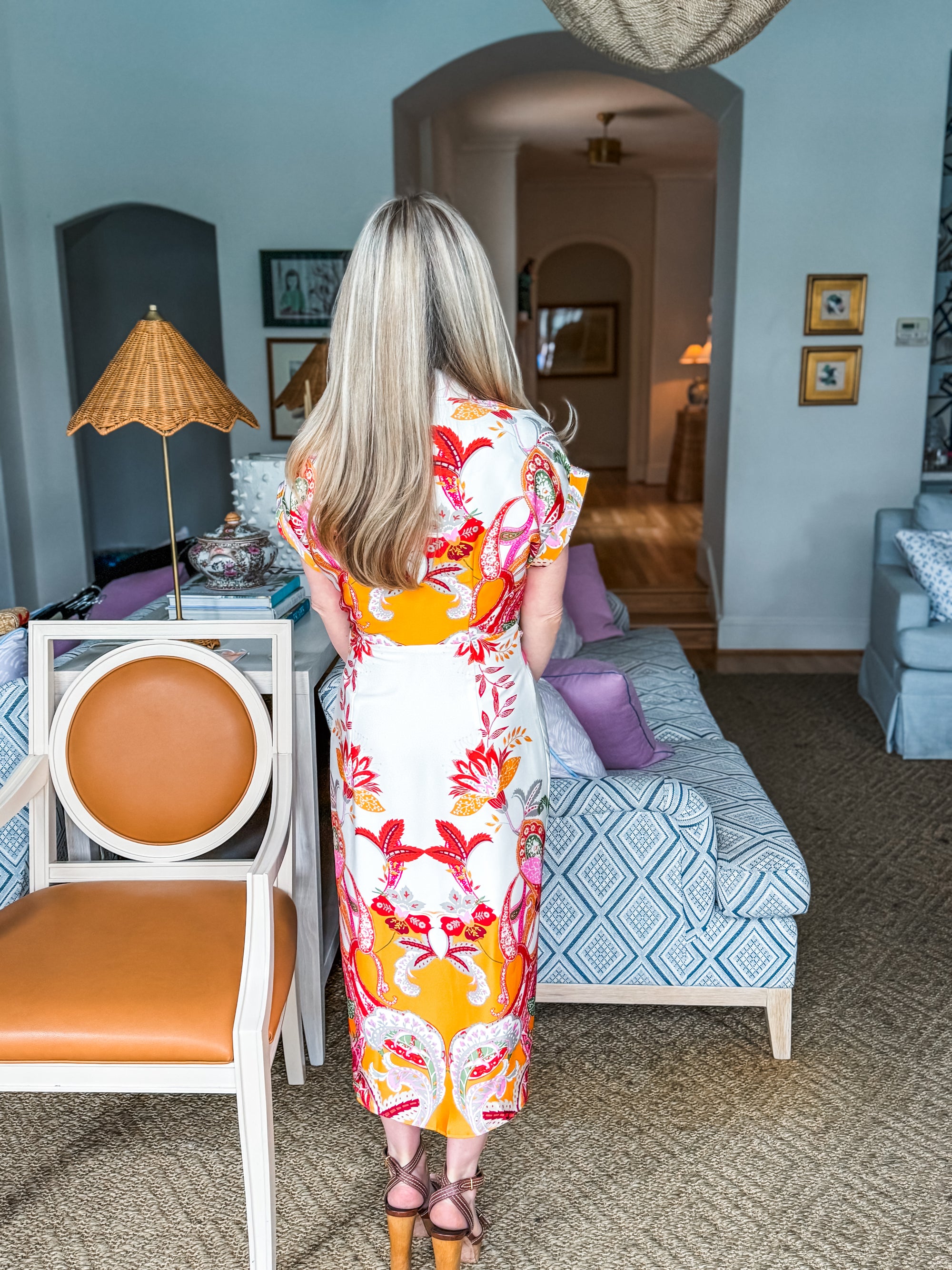 PREORDER: Botanic Scarf Midi Dress