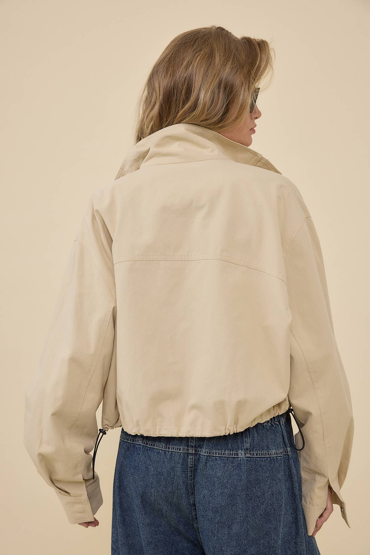 Easygoing Drawstring Jacket