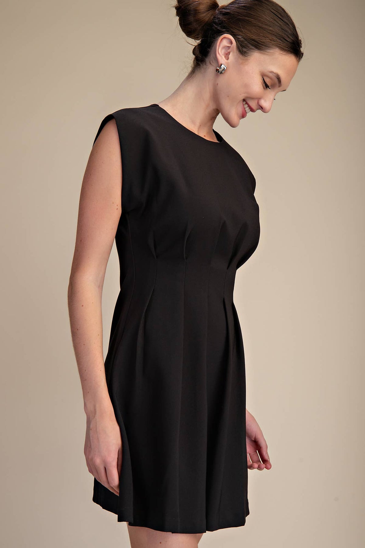 Timeless Era Mini Dress-Black