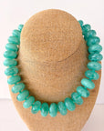 Rory Beaded Necklace-Aqua Green