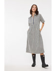 Final Touch Striped Midi Dress