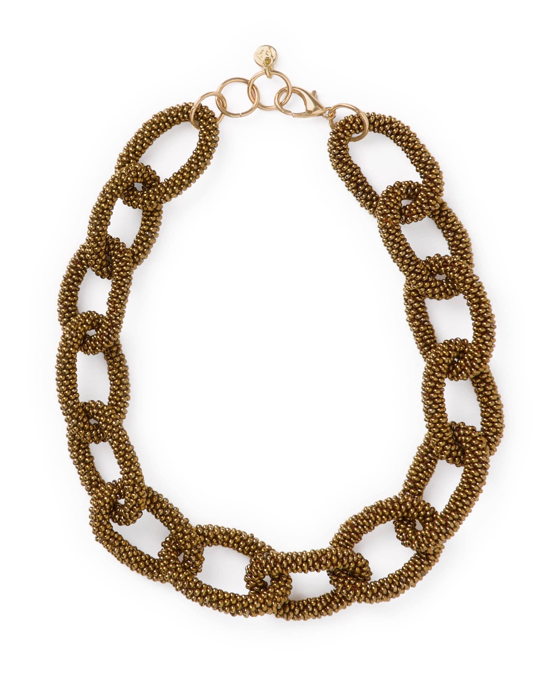 Jenna Chain Link Necklace-Gold