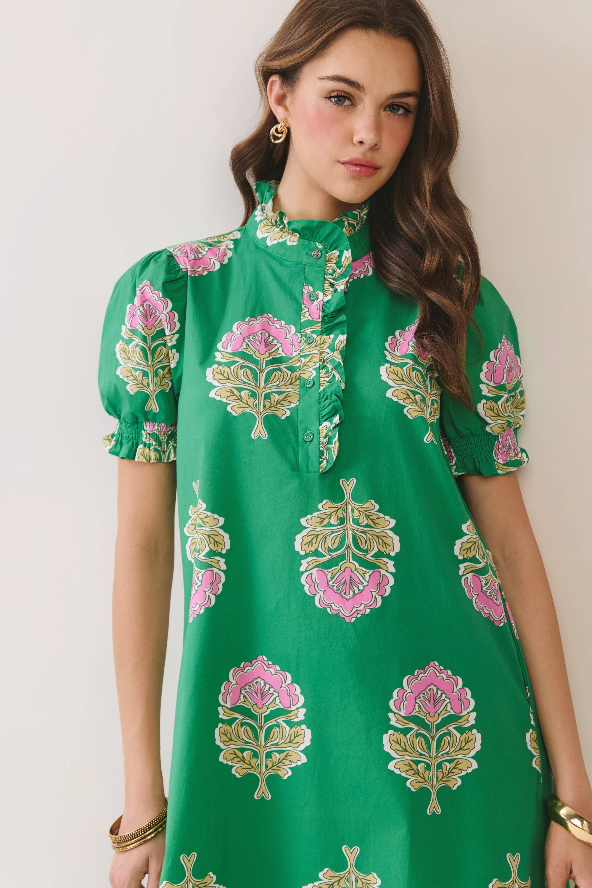 Clara Ruffle Midi Dress