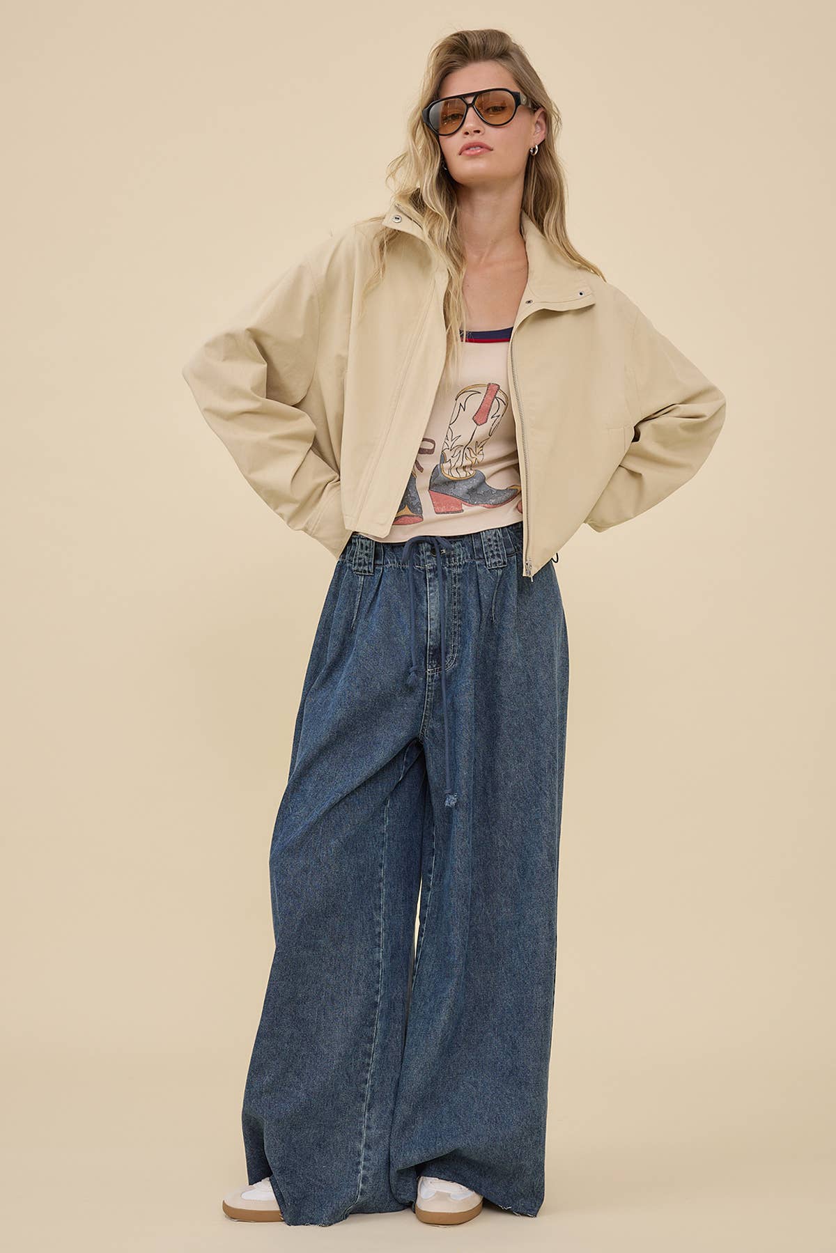 Easygoing Drawstring Jacket