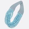 Chunky Beaded Necklace- Blue