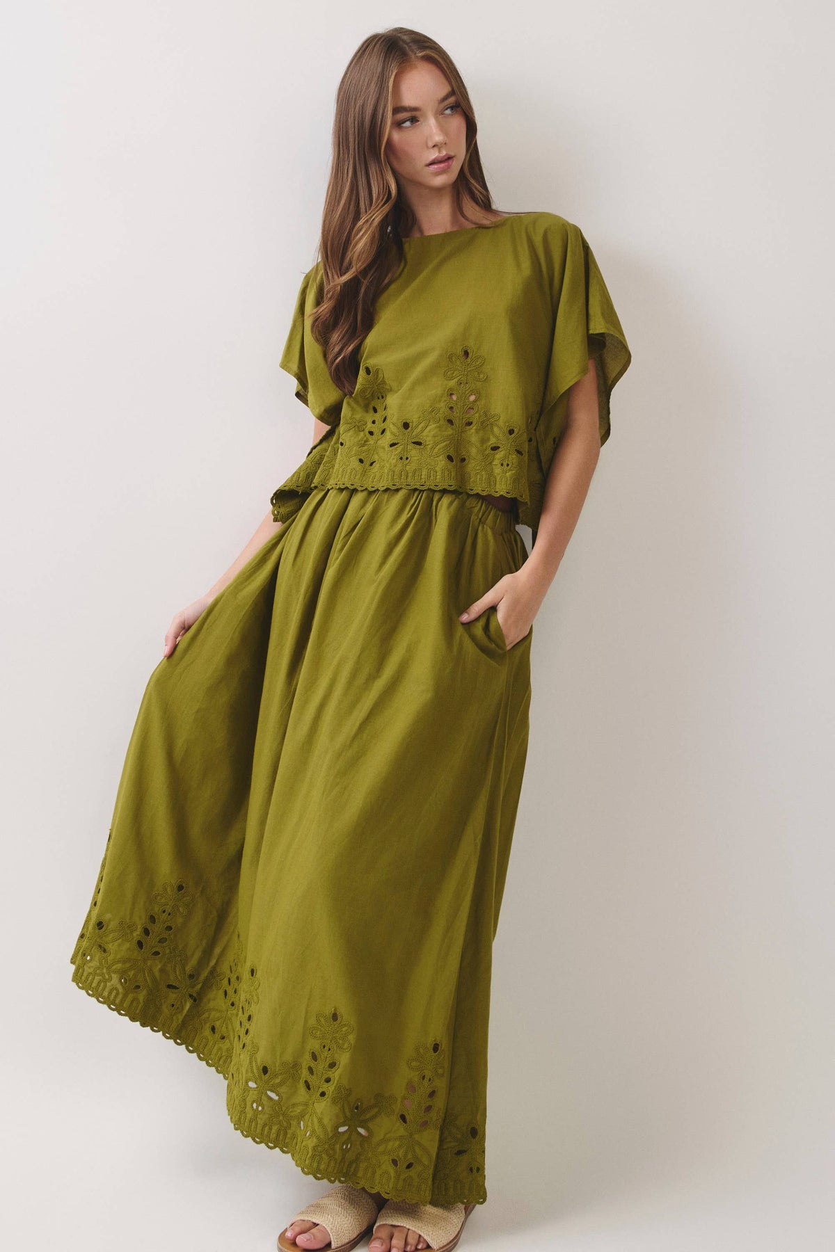 Georgina Eyelet Embroidered Top