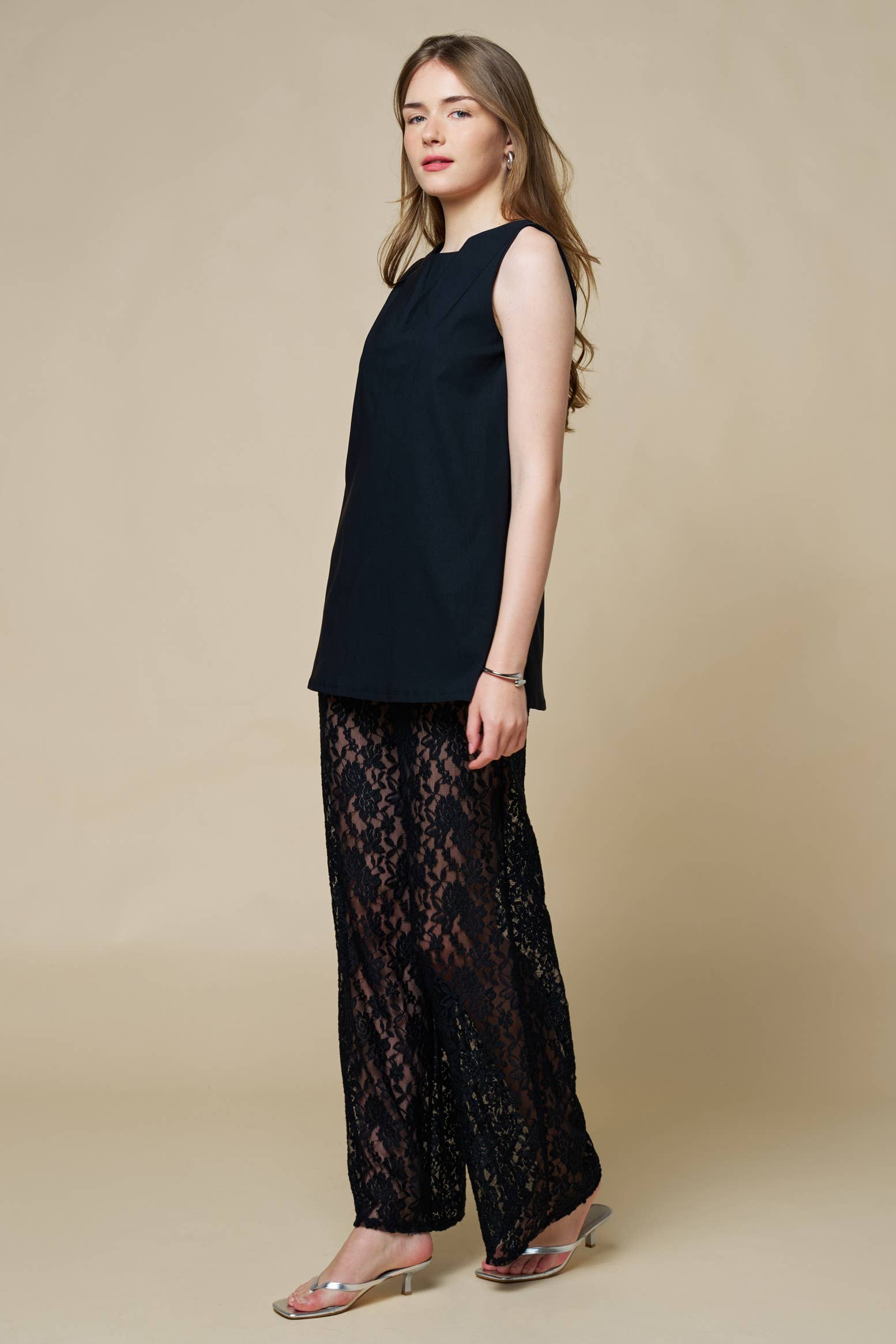 Island Chic Lace Pants Set