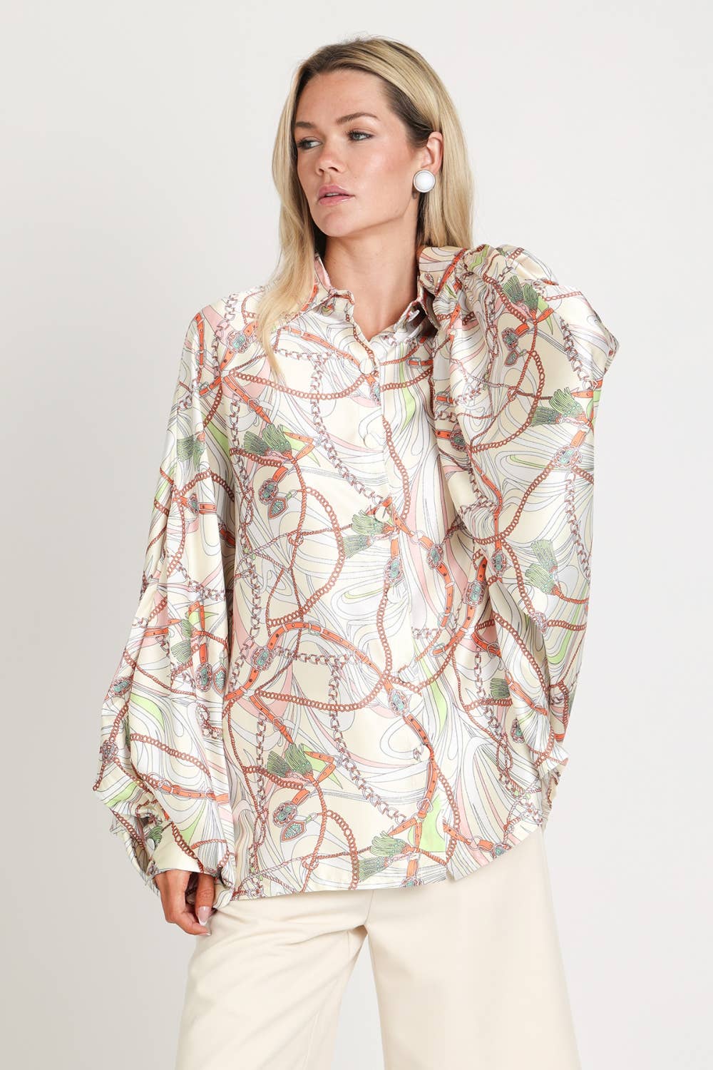 Equestrian Chain Dolman Top