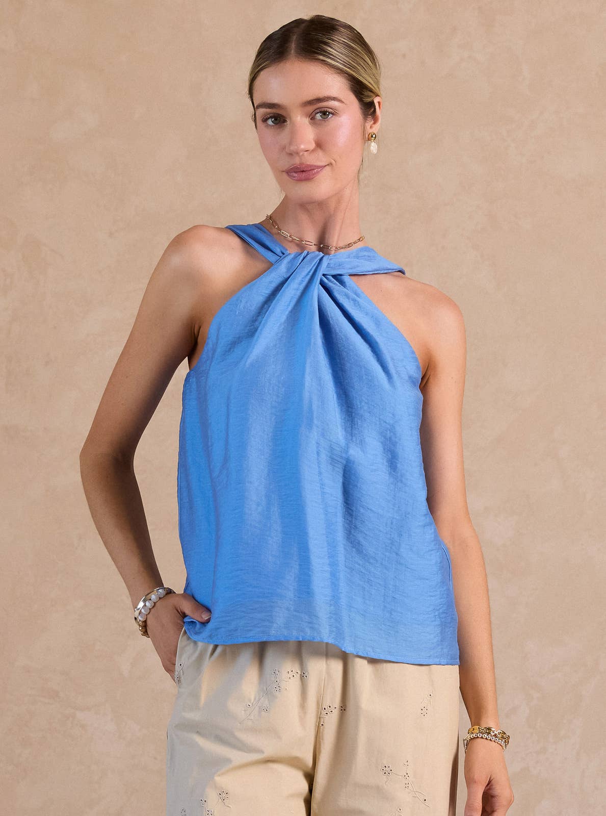 Oceanfront Halter Neck Top