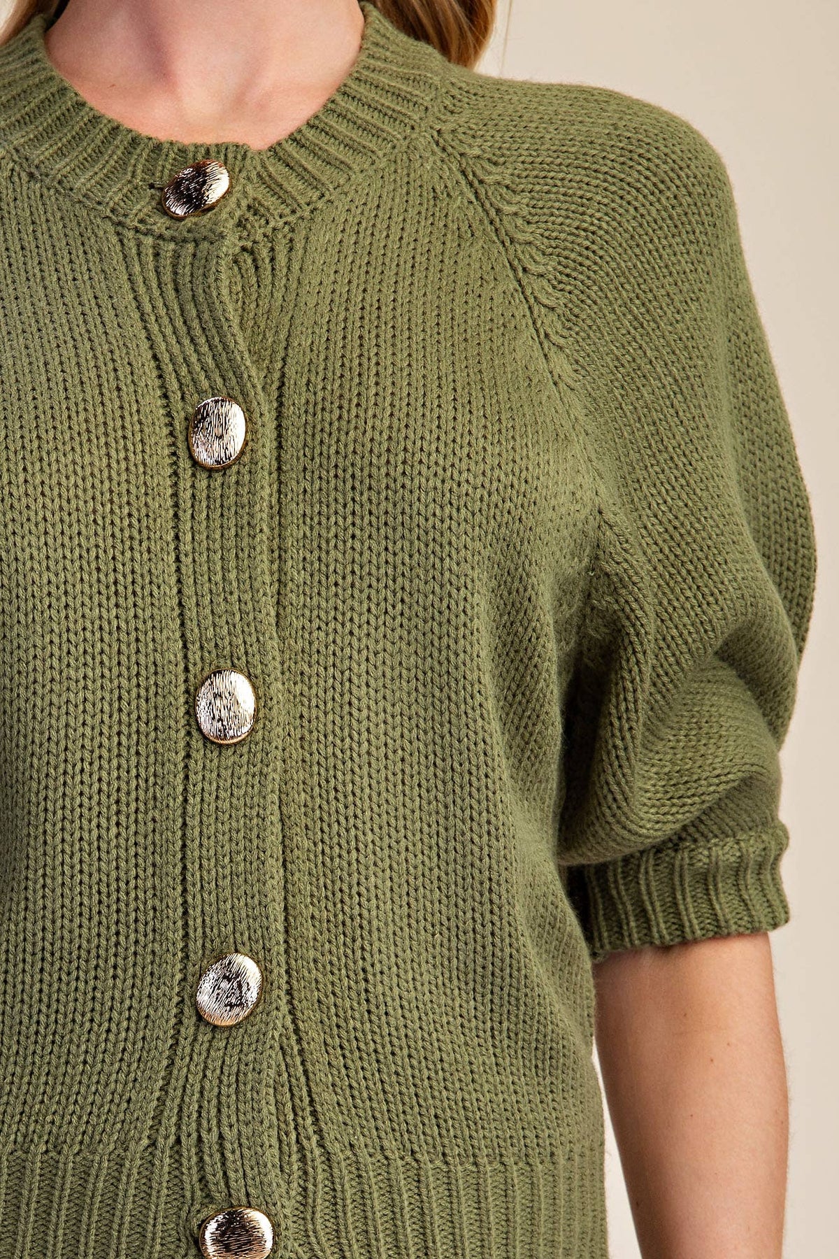 Sunny Days Sweater Cardigan-Olive