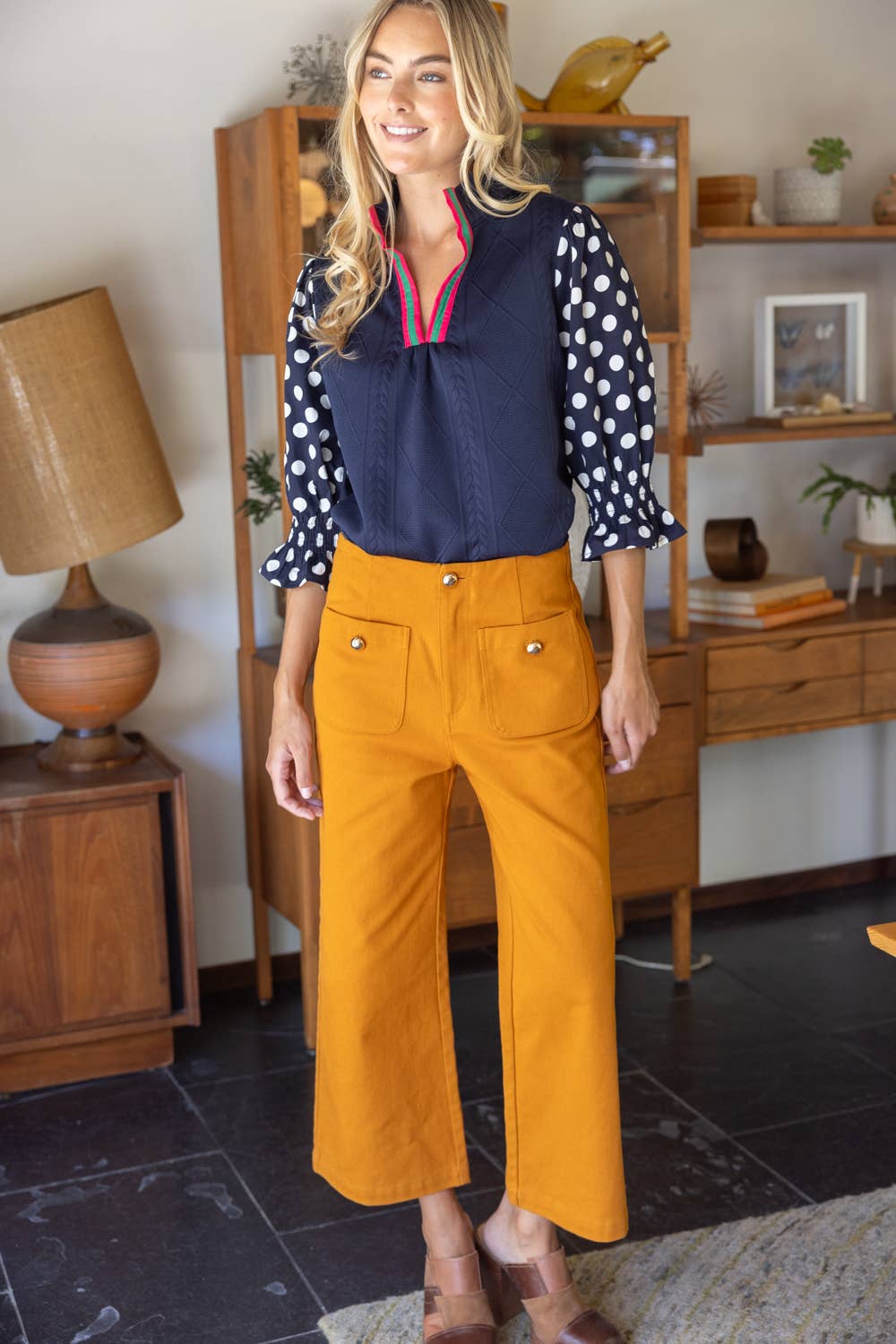 Vivienne Polka Dot Knit Top