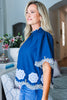Bohemian Dreams Embroidered Top- Dark Navy