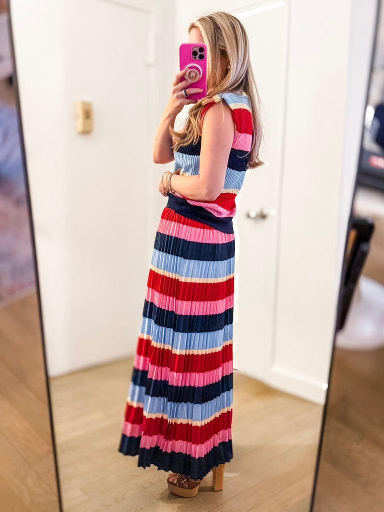 Coastal Club Colorblock Skirt Set