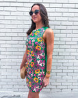 Petal Poetry Embroidered Mini Dress