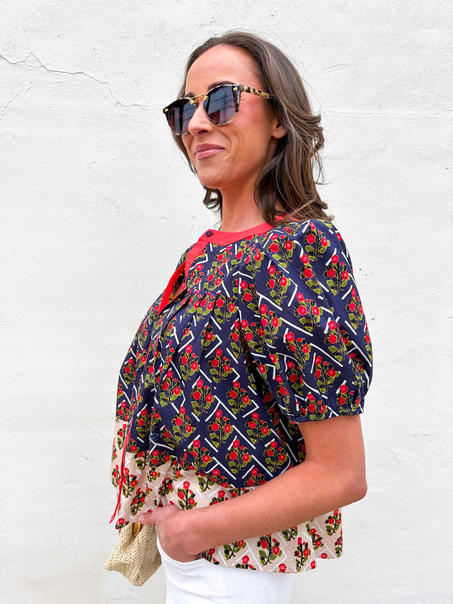 Boho Mix Floral Print Top