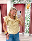 Little Wild Flower Ruffle Vest