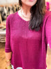 Best Bet Knit Sweater - Cranberry